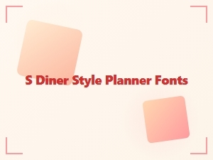 Creamy Diner Fonts for Retro Planners